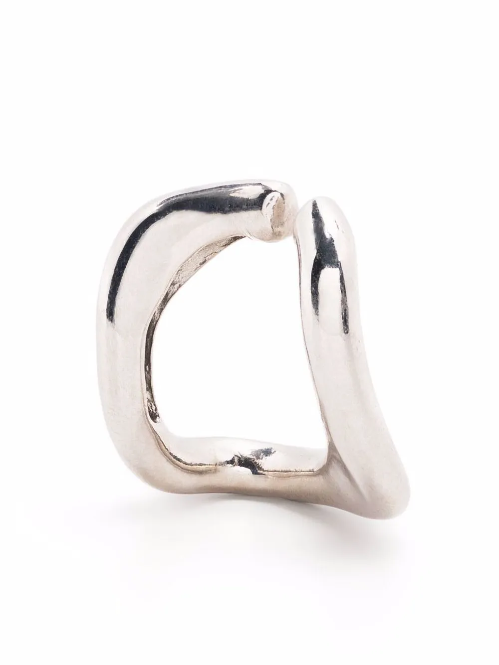 

Большая серьга-кафф из переработанного серебра Beatriz Palacios, серебристый