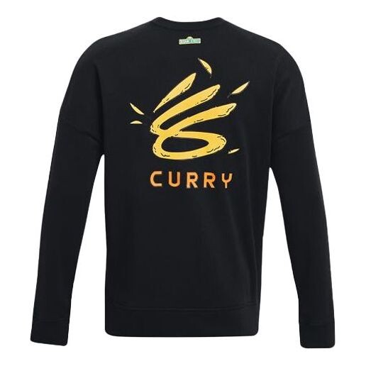 

Футболка curry big bird long sleeve t-shirt 'black yellow' Under Armour, черный