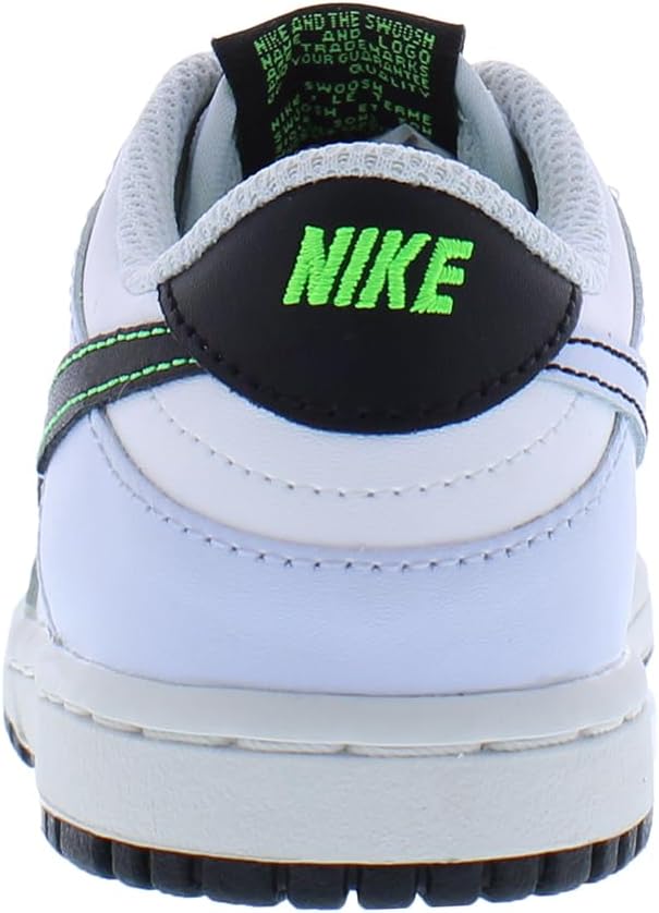 Кроссовки Nike Boys' Dunk Low SE, белый/черный/серый — фото 3
