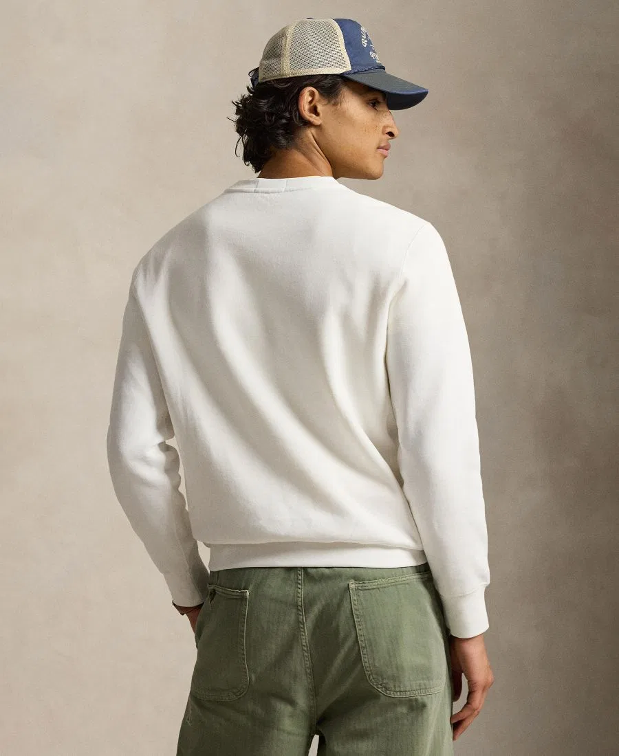 Мужская толстовка с круглым вырезом и принтом медведей Polo Ralph Lauren, белый — фото 4