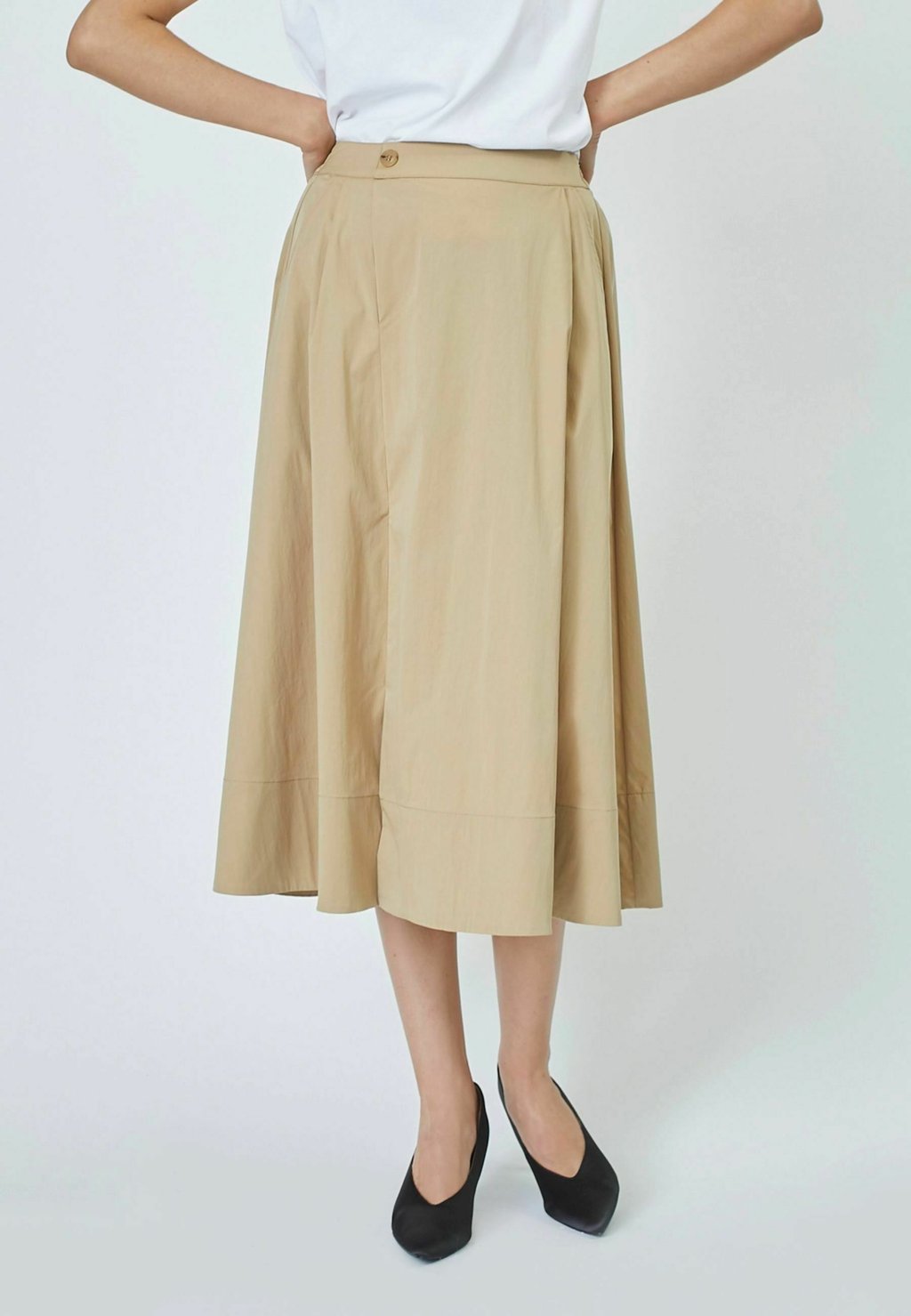 

Юбка А-силуэта COTTONCC CRISP MIDI SKIRT Co'couture, хаки