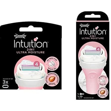 

Бритва Intuition Ultra Moisture для женщин, ручка + 4 лезвия, Wilkinson Sword