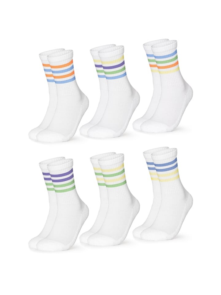 

Носки Occulto 6er Pack Retro Tennissocken Roger, цвет 80s