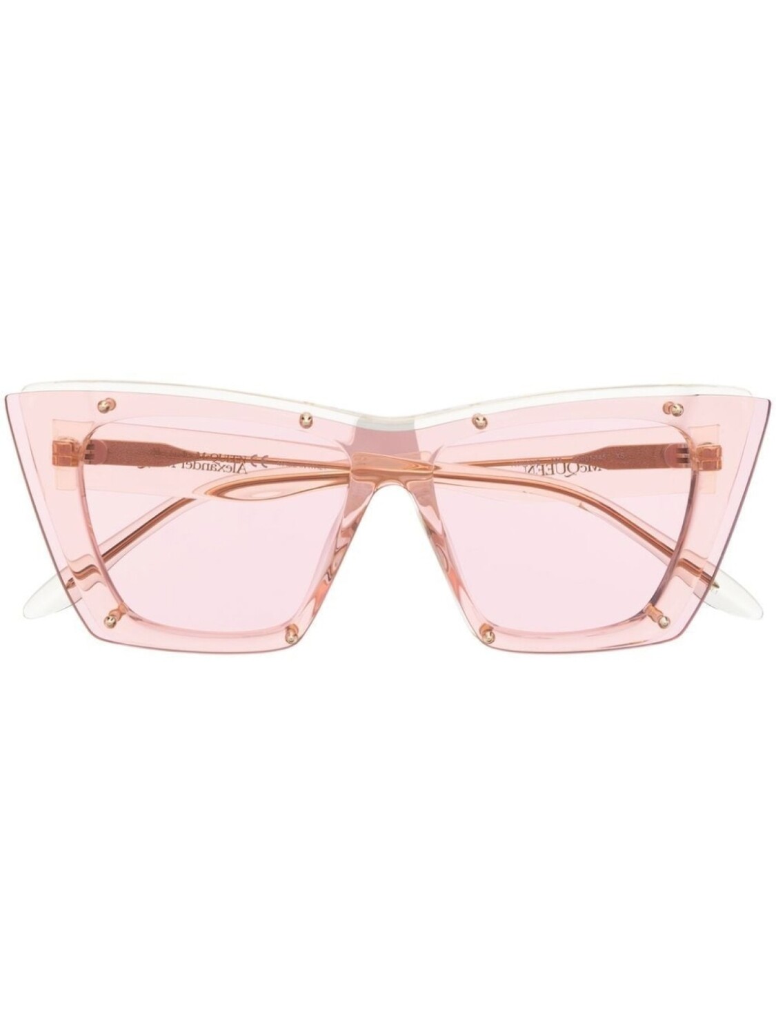 

Alexander McQueen Eyewear солнцезащитные очки в оправе 'кошачий глаз', розовый