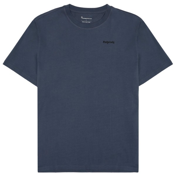

Обычная футболка с короткими рукавами и принтом "s/s" Knowledgecotton Apparel, индиго