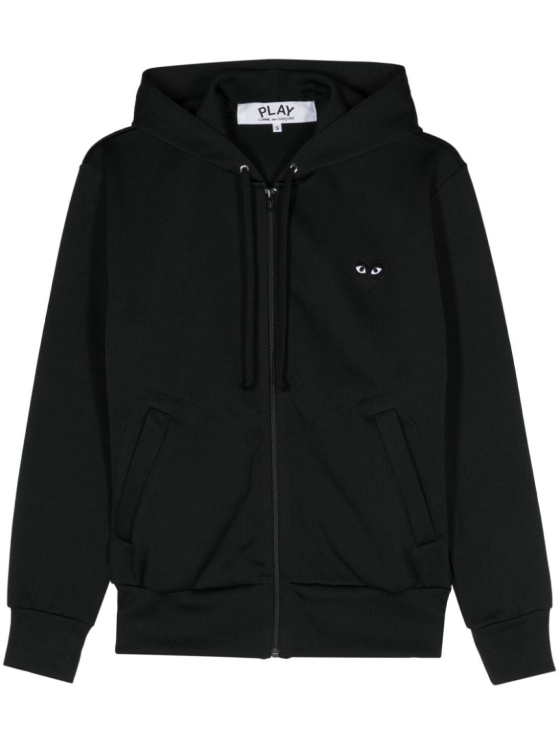 

Comme Des Garçons Play худи на молнии с нашивкой, черный