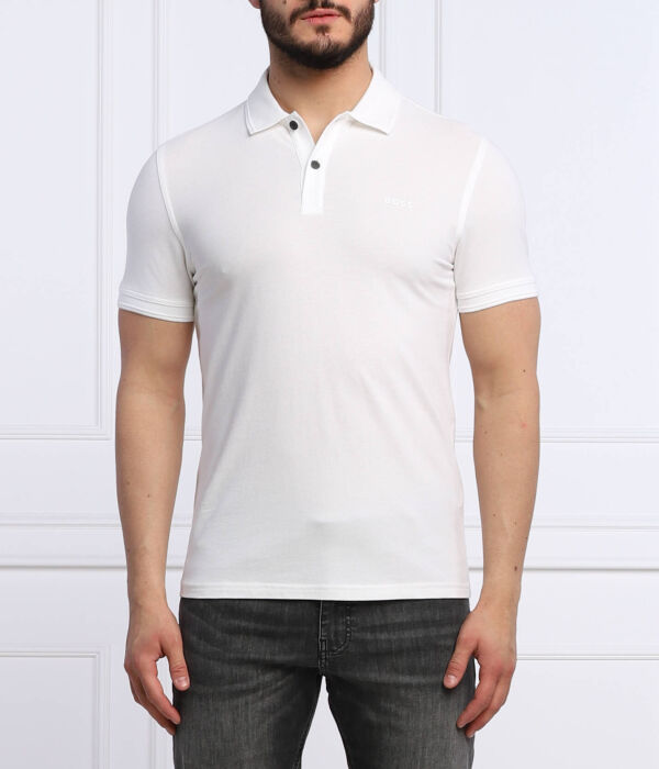 

Рубашка поло премиум Slim fit Boss Orange, белый