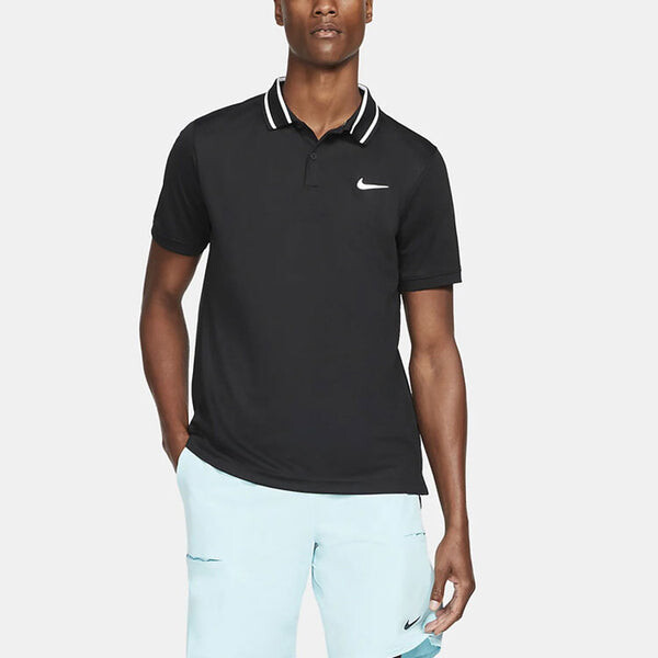 Футболка Nike Casual Sports Logo Pattern Printing Short Sleeve Polo Shirt Black, мультиколор — фото 4