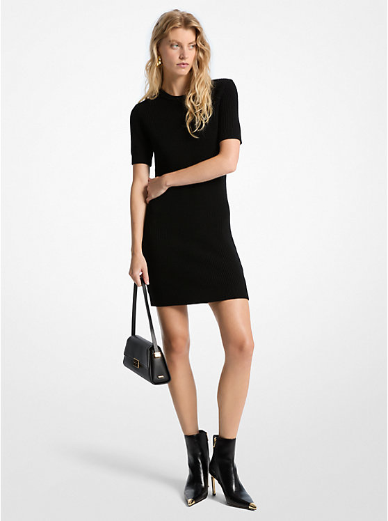 

Шерстяной свитер-платье Michael Kors, черный