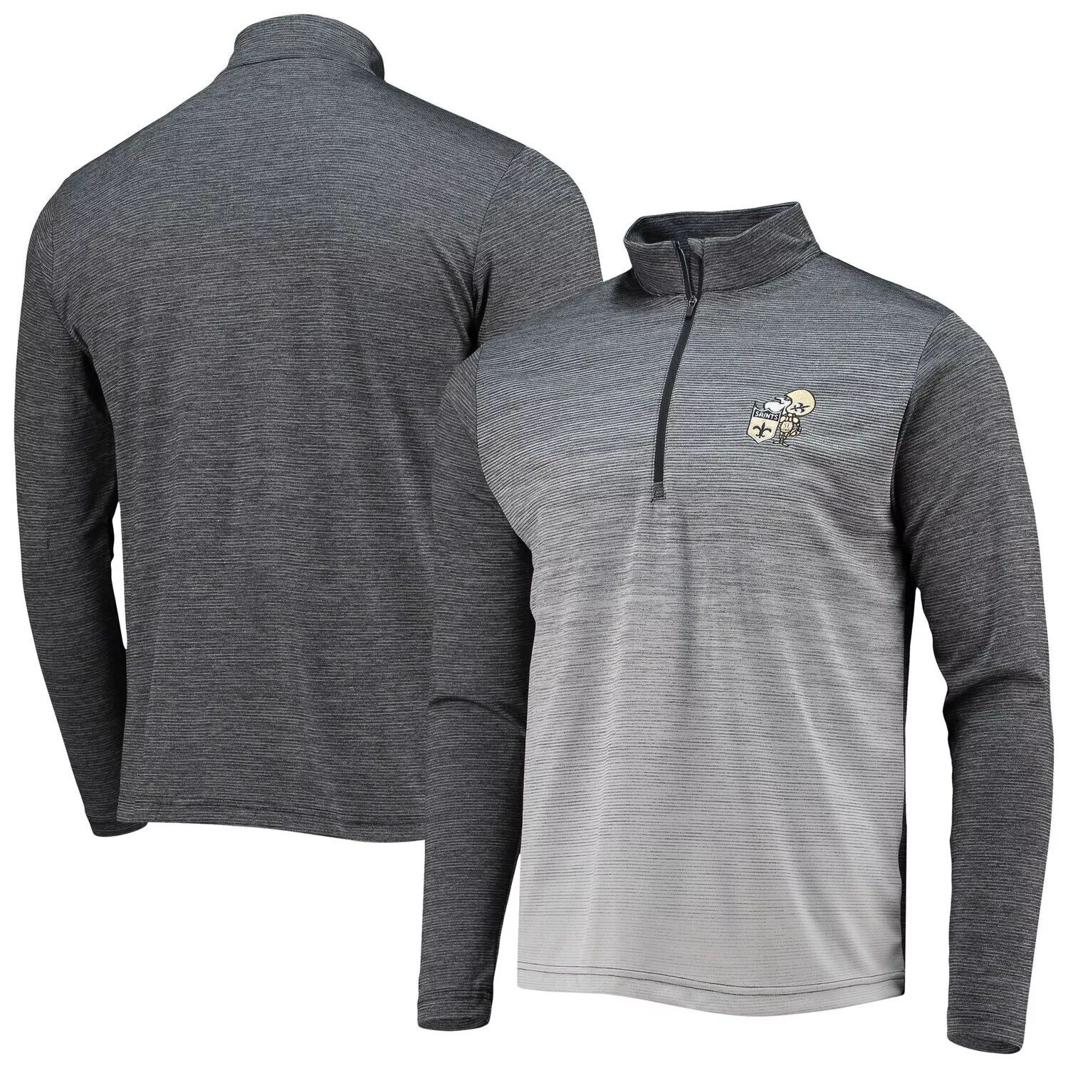 

Мужская черная/серая куртка с молнией на четверть New Orleans Saints Throwback Cycle Antigua, Черный, Мужская черная/серая куртка с молнией на четверть New Orleans Saints Throwback Cycle Antigua