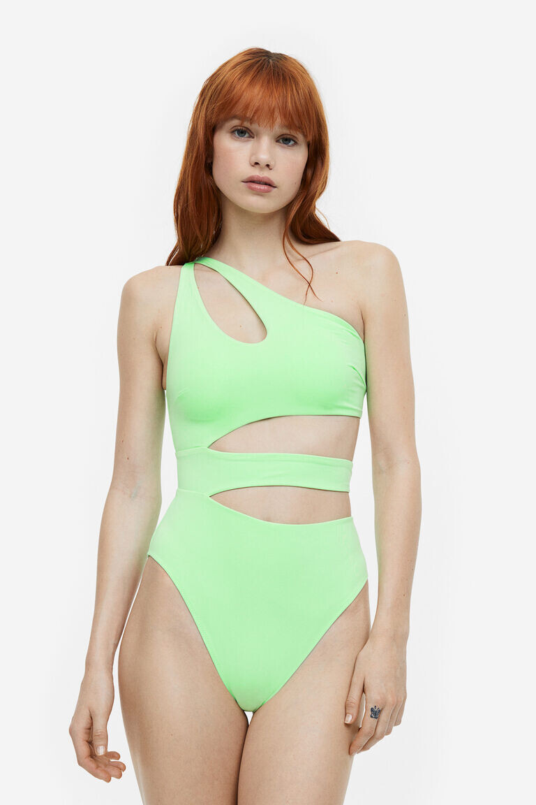 

Купальник с высоким вырезом H&M, зеленый