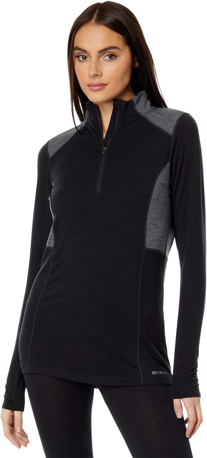 

Clima-Шерсть Zip-T Hot Chillys, цвет Black/Grey