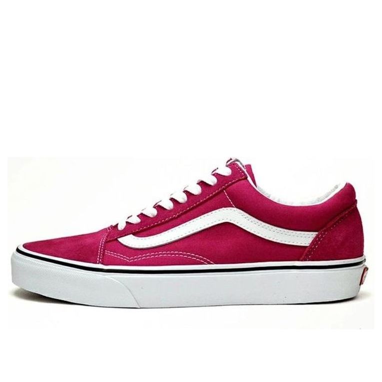 

Кеды Vans Old Skool Retro Low Tops Casual Skateboarding Shoes Rose Red, красный