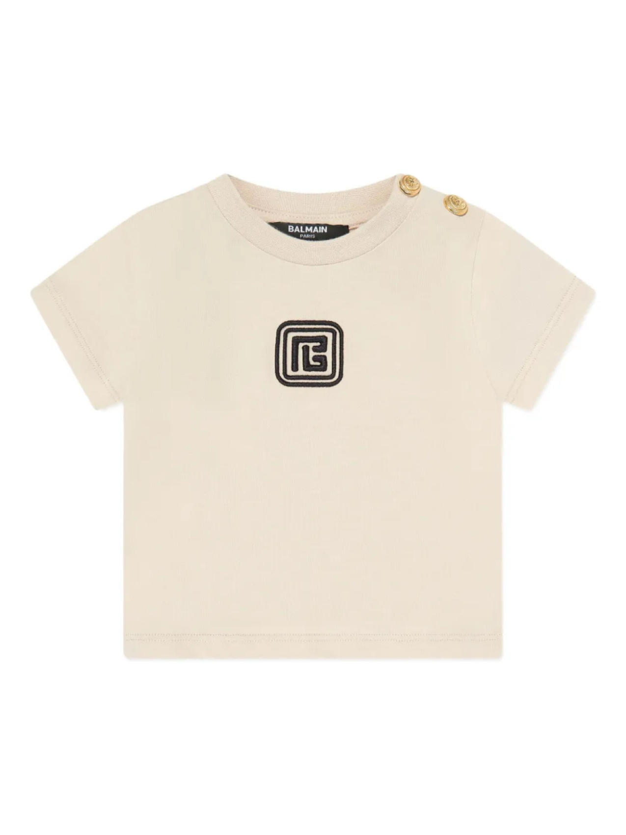 

Футболка с логотипом Balmain Kids, нейтральный