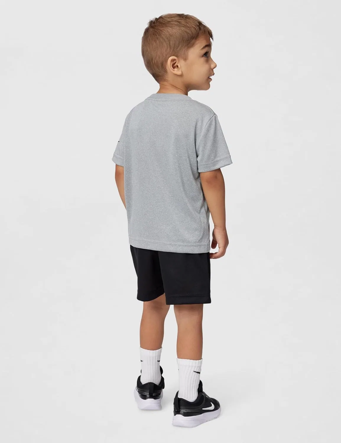 Детский спортивный костюм Dri-FIT Just Do It, Nike, дымчато-серый/черный — фото 3
