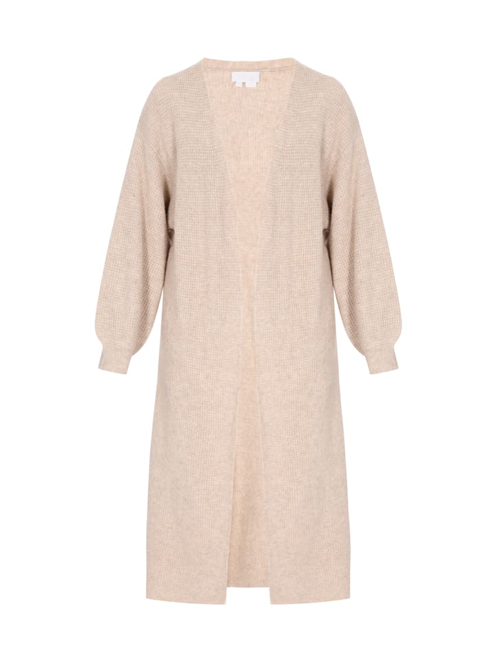 

Женский кардиган бежевого меланжа usha WHITE LABEL