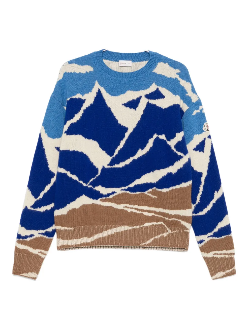 

Свитер из чистой шерсти MONCLER, синий