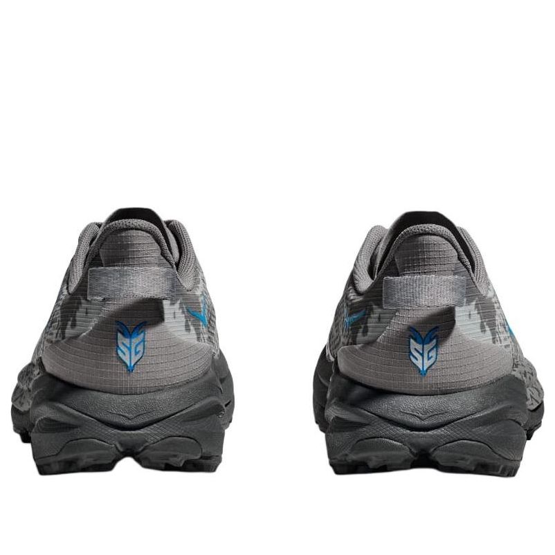 Кроссовки (GS) HOKA ONE ONE Speedgoat 6 'Galactic Grey Hoka Blue', серый — фото 3