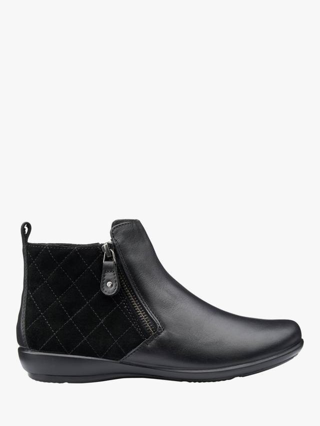 Стильные широкие ковбойские ботинки Winchester с эффектом стёжки Hotter, Black