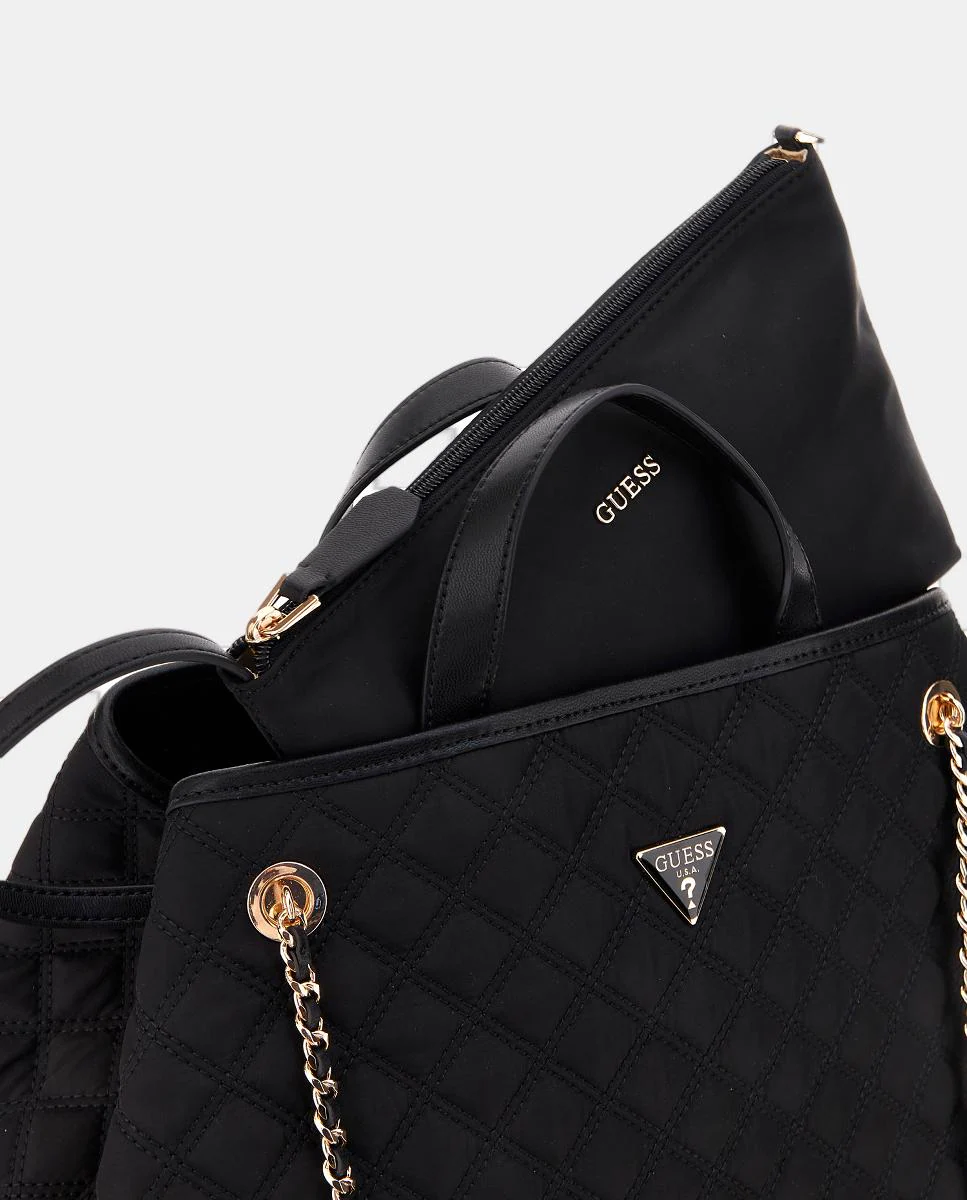 

Большая сумка через плечо 2 в 1 с магнитной застежкой Guess, черный