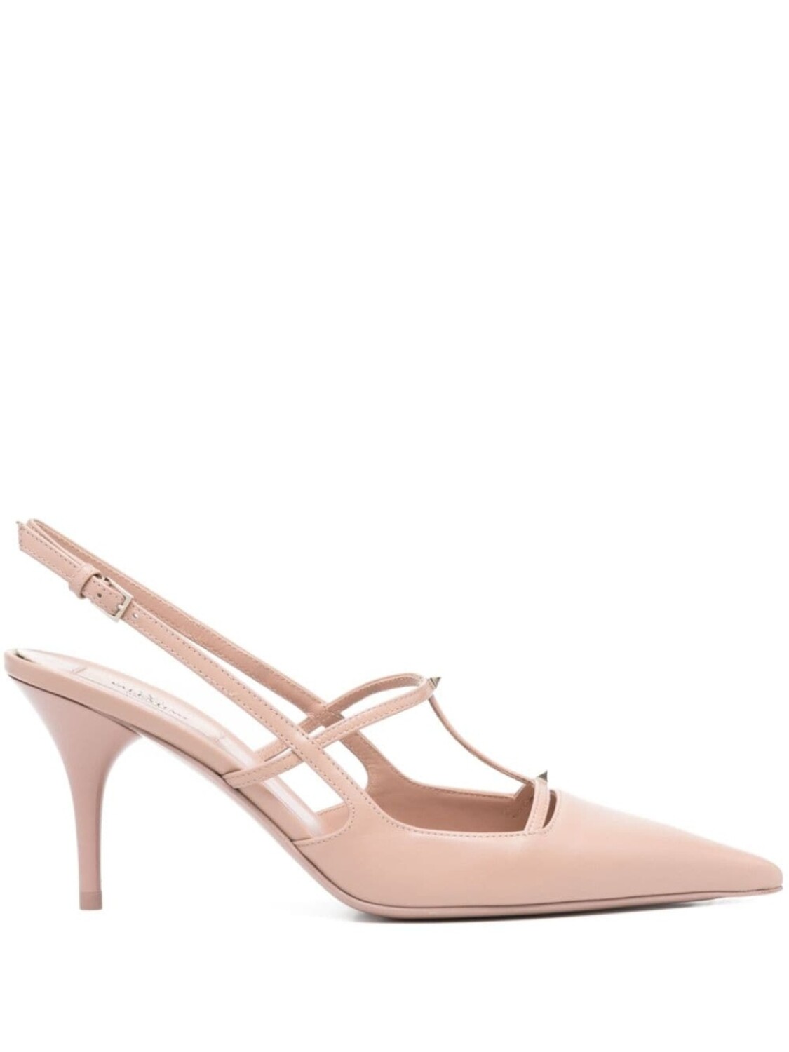 

Valentino Garavani туфли Rockstud Wispy 75 с ремешком на пятке, розовый