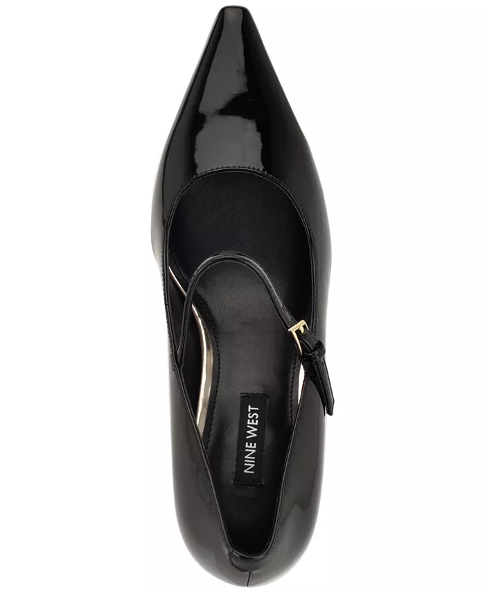 Женские туфли Krest Snip Toe в стиле Mary Jane Nine West, черный — фото 4