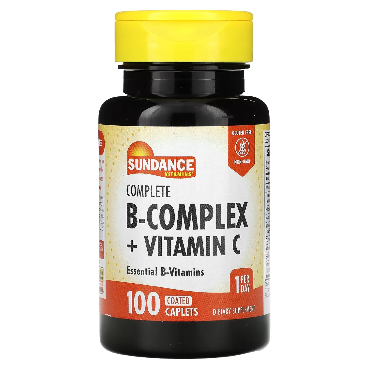 

Полный комплекс витаминов группы B + витамин C Sundance Vitamins, 100 капсул
