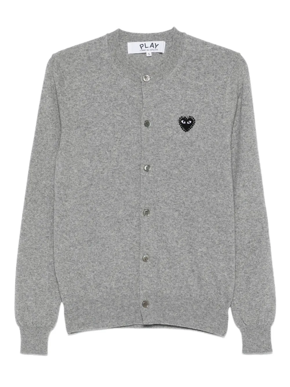 

Кардиган с нашивкой-логотипом Comme Des Garçons Play, серый