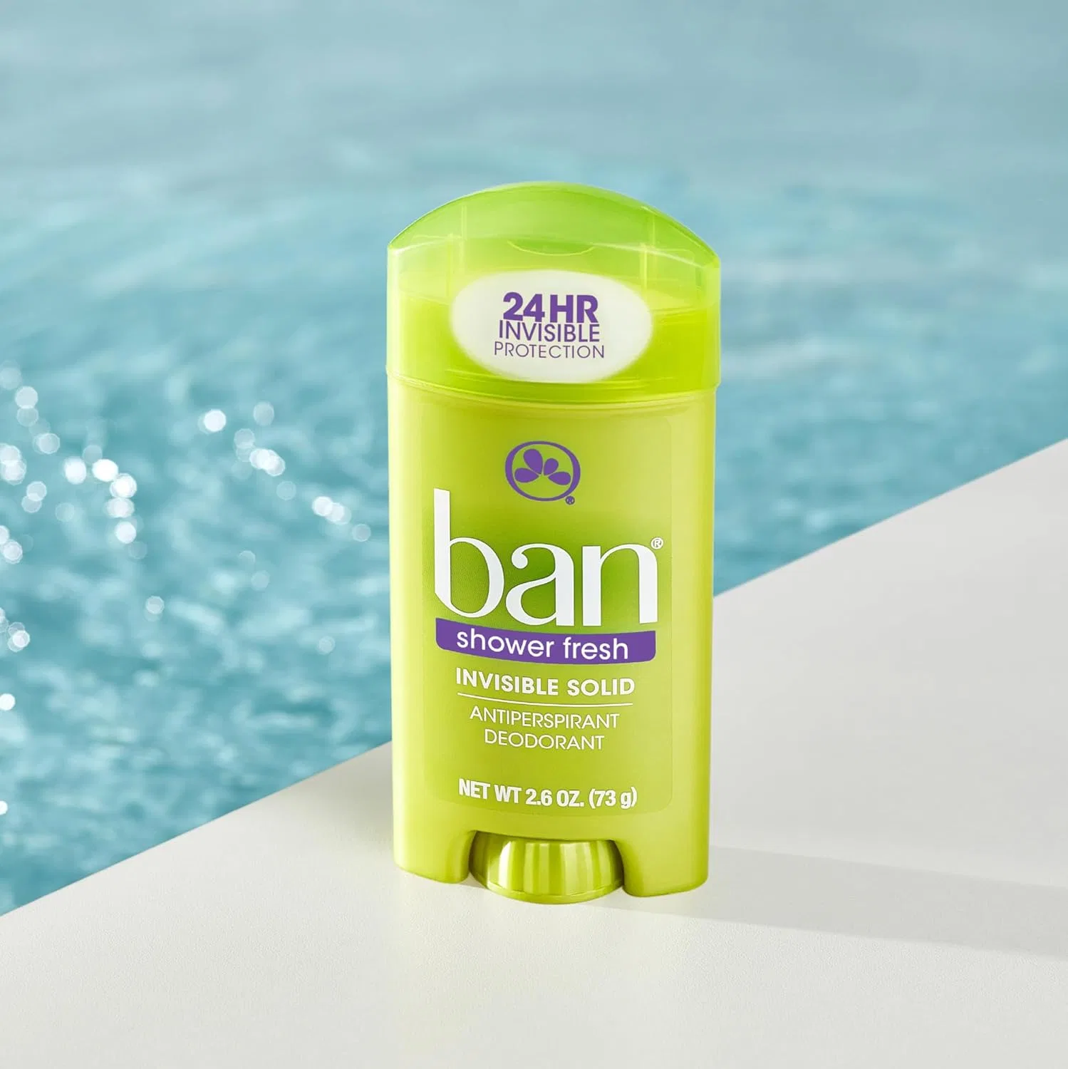 Твердый дезодорант-антиперспирант Ban Invisible Solid Shower Fresh, 4 штуки Ban — фото 3