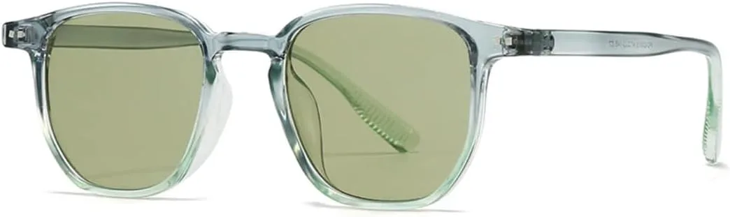 

Винтажные квадратные мужские солнцезащитные очки для модных женщин с защитой от УФ-излучения UV400 и панк-эффектом, с заклепками generic, Grey Green Green