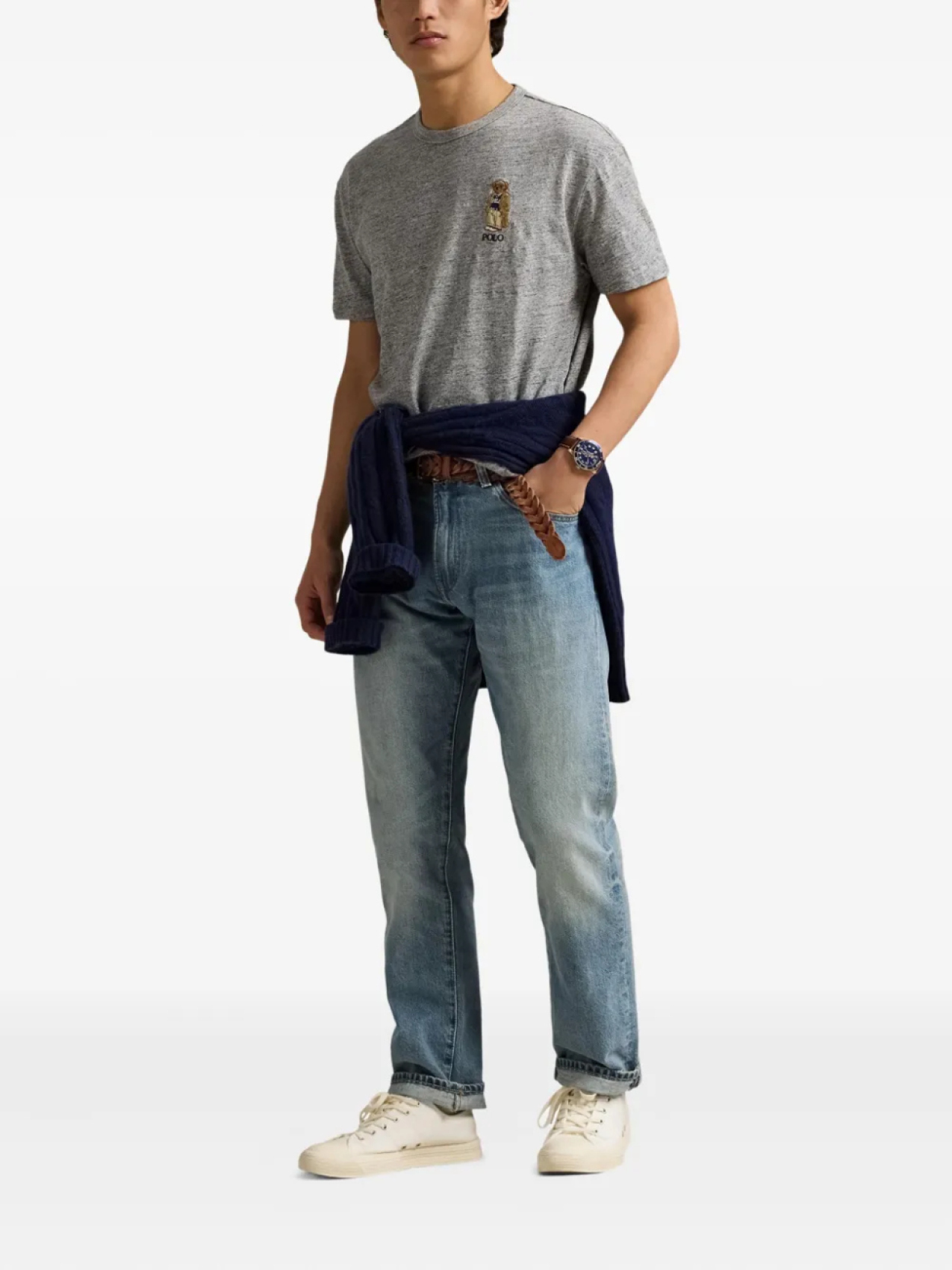 Polo Ralph Lauren футболка Polo Bear, серый — фото 2