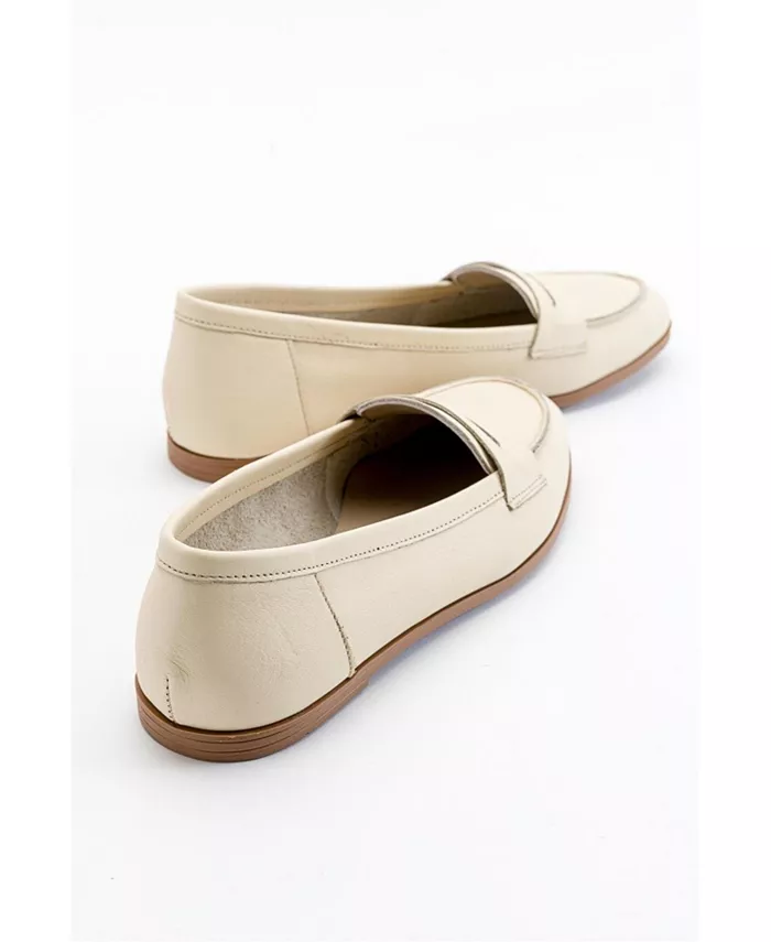 Лоферы Dorothy из кожи Forever & Always Shoes, коричневый/бежевый — фото 2
