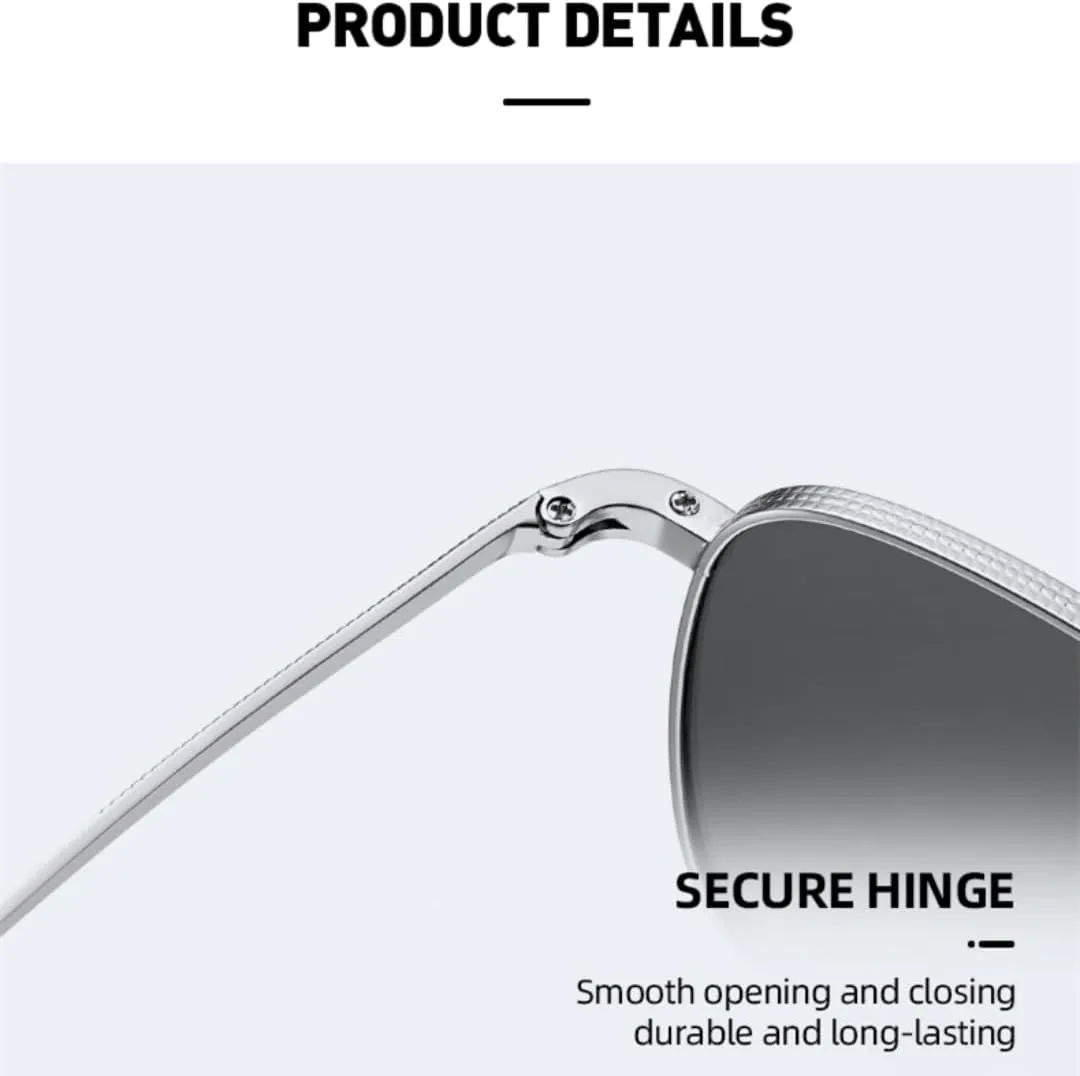 

Ретро-модные солнцезащитные очки для женщин и мужчин, металлические, классические, винтажные, с защитой от УФ-излучения UV400, для активного отдыха VFDHN, Gun Clear