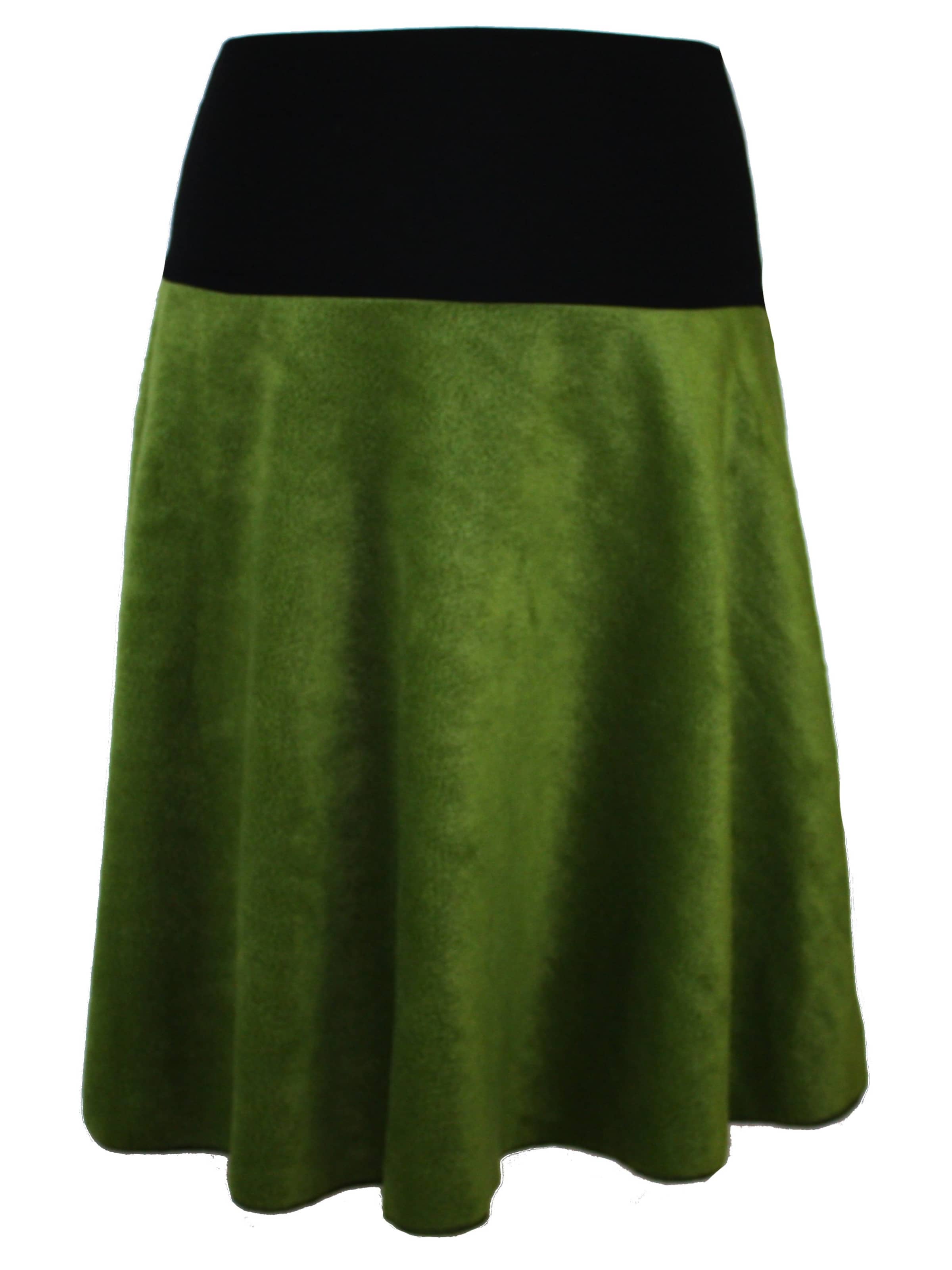 

Dunkle design Юбка 'A-Linie Fleece' в крапчатом зеленом цвете