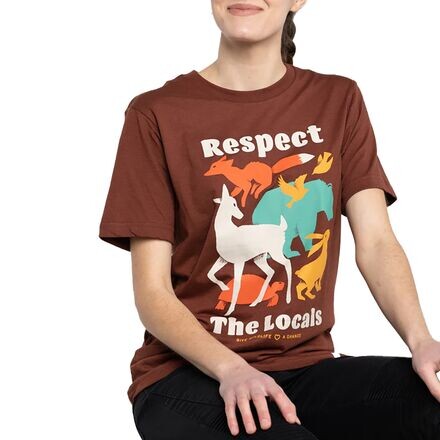 

Футболка с короткими рукавами Respect The Locals Landmark Project, цвет Redwood