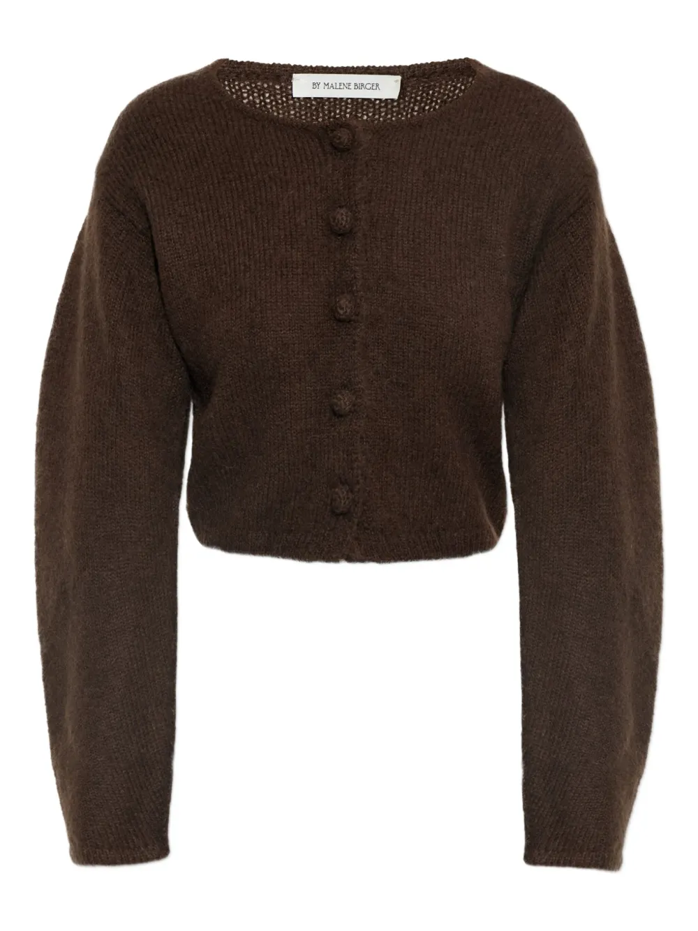

Рифленая юбка с отделкой пуговицами BY MALENE BIRGER, коричневый