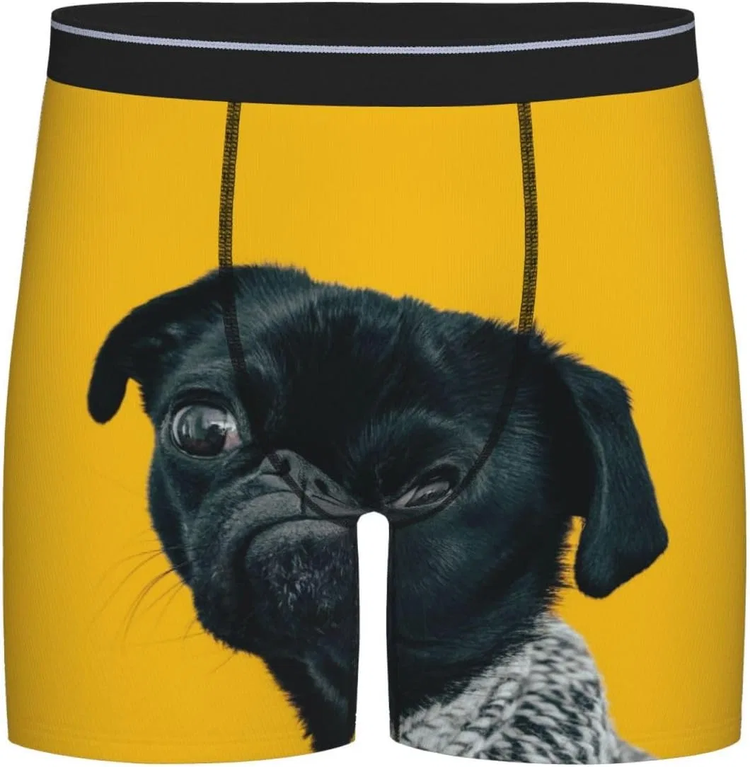 Боксеры дышащие, Pug Dog, черные