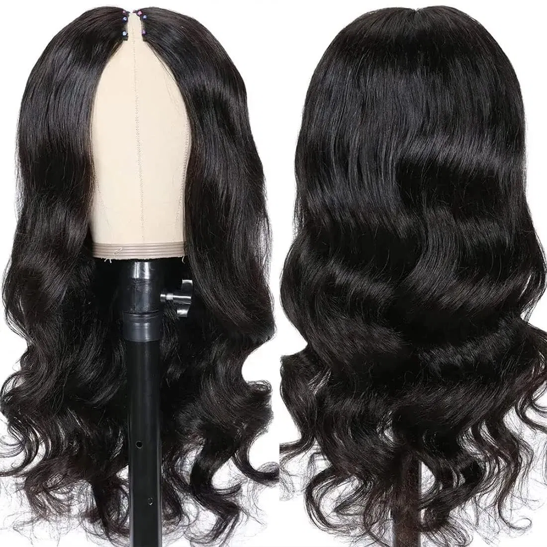 Женский парик V-Part из натуральных волос Body Wave 55 см Classine — фото 2