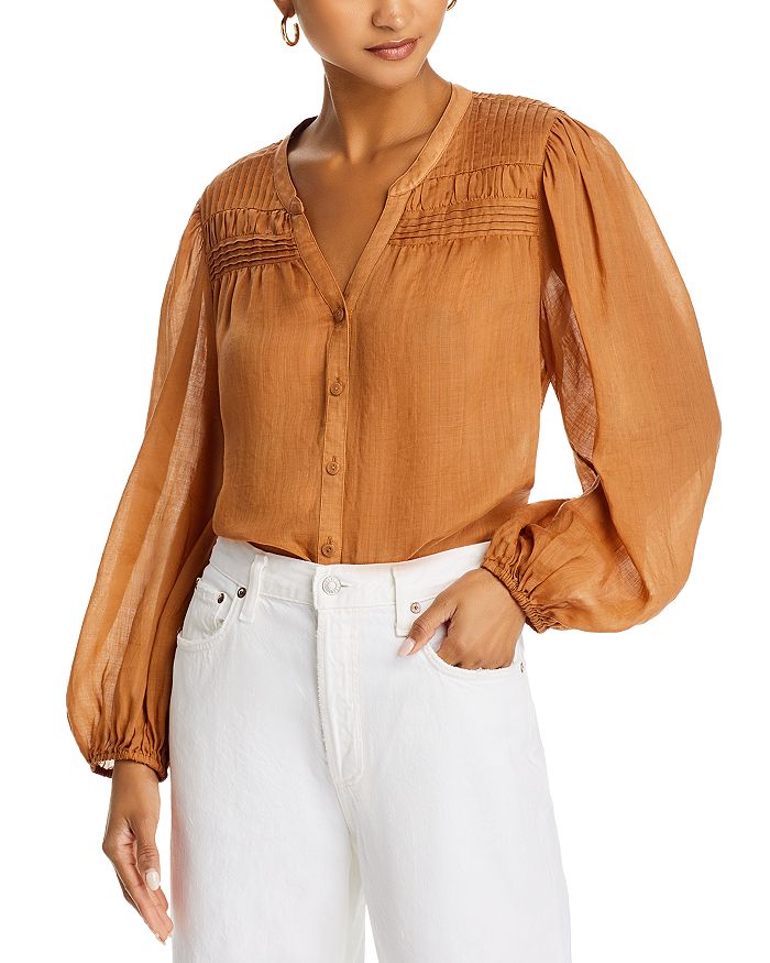 

Блузка Palm Breeze с защипами Tommy Bahama, коричневый