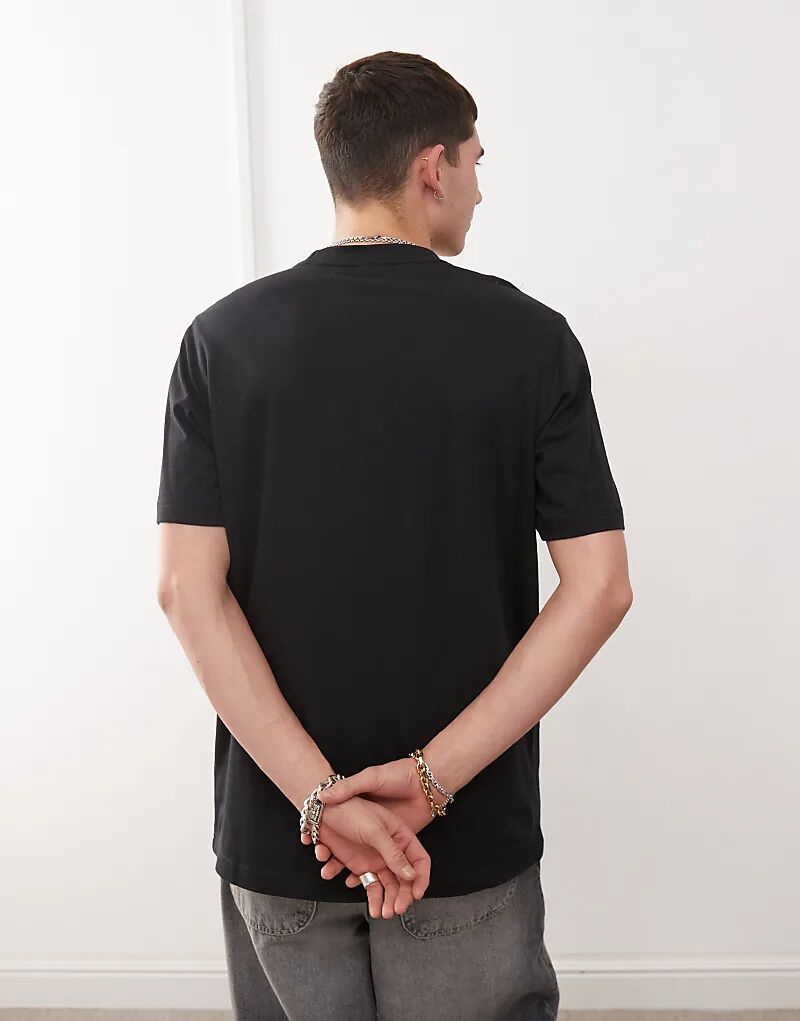 adidas Originals – Trefoil Essentials – Футболка черного цвета — фото 4