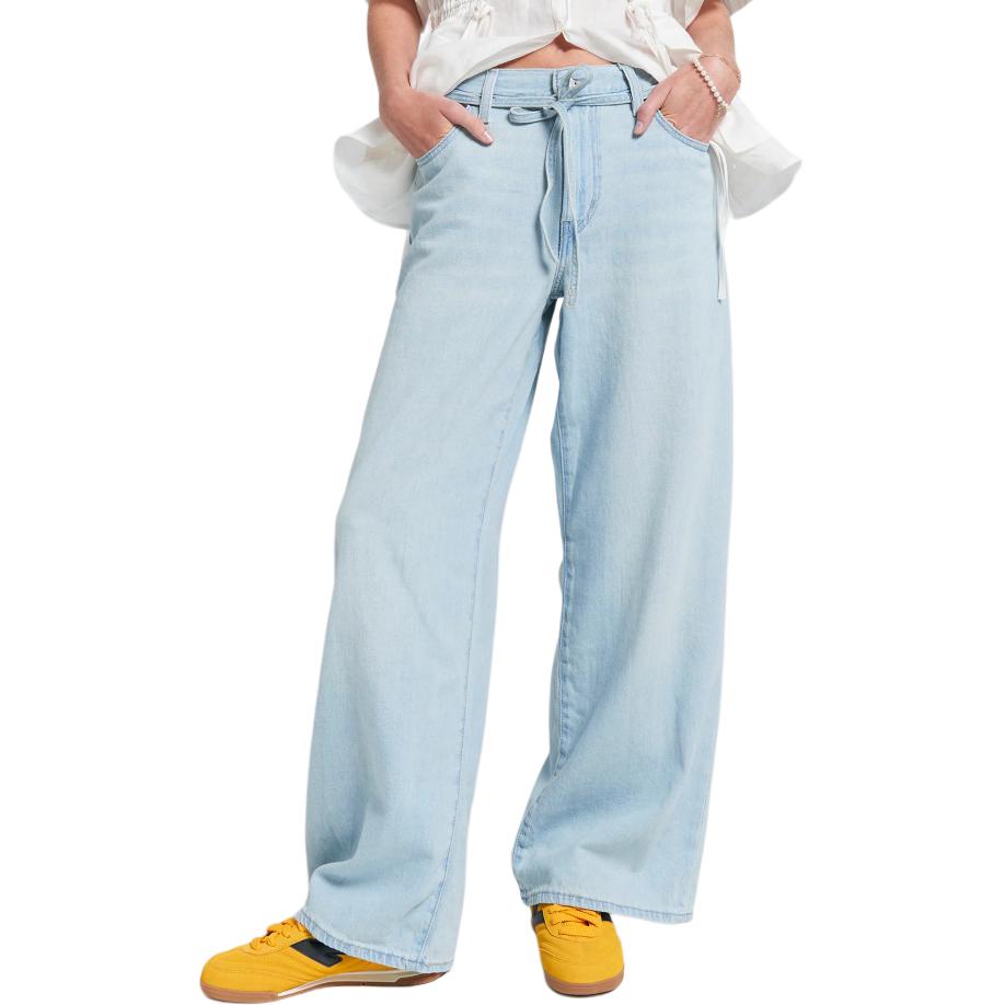 

Левисы широкие джинсы Levis, светло-голубой