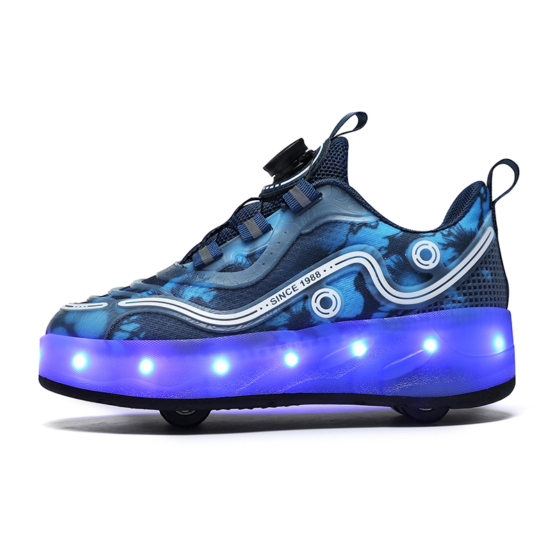 

Износостойкая, легкая, амортизирующая, дышащая, нескользящая, детская обувь для подростков Wooden Rabbit, синий