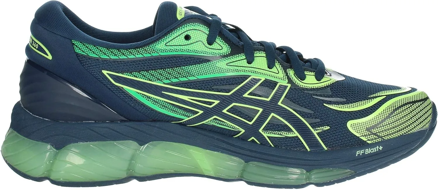 Кроссовки ASICS 1201a915-100 Мужские, синий/зеленый — фото 4
