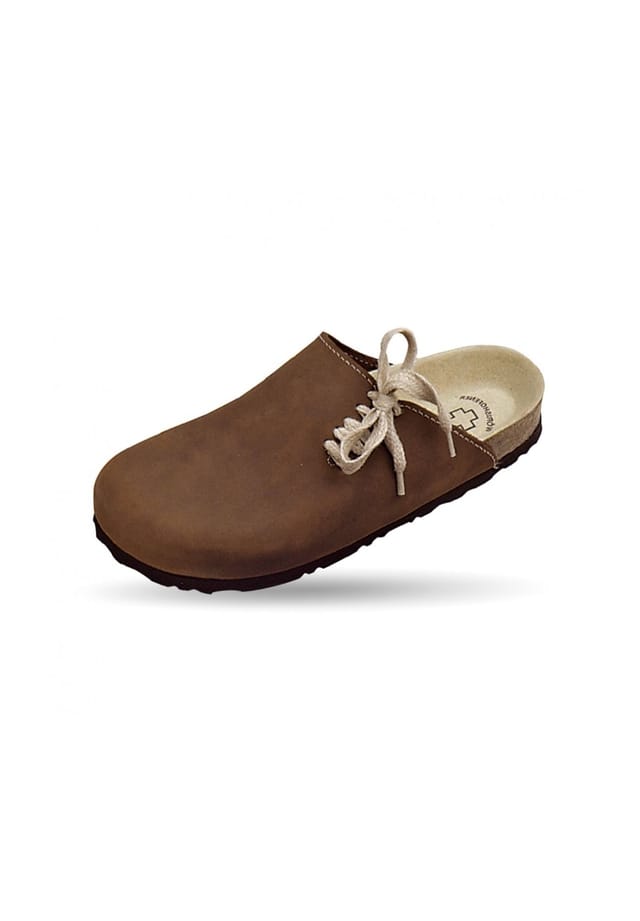 Органический оздоровительный сабо Schuhmode Weeger, коричневый
