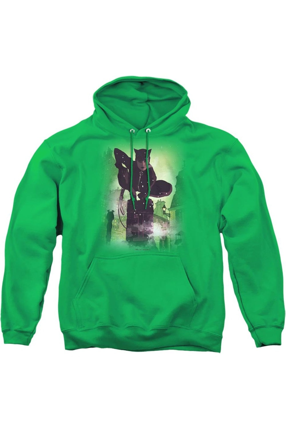 

Batman Catwoman #63 Cover Adult Pull Over Hoodie / Толстовка с капюшоном Gildan, цвет kelly green