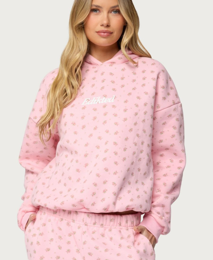 

Женская толстовка с принтом Цветочная сила Edikted, Light-pink, Розовый, Женская толстовка с принтом Цветочная сила Edikted, Light-pink