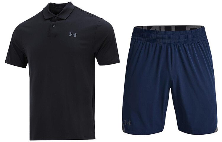

Мужская повседневная спортивная одежда Under Armour, цвет Black + navy blue