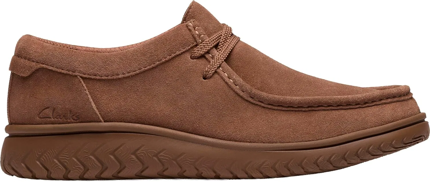 Мужские низкие лодочные туфли Clarks RelaxLite, Cola Suede — фото 4