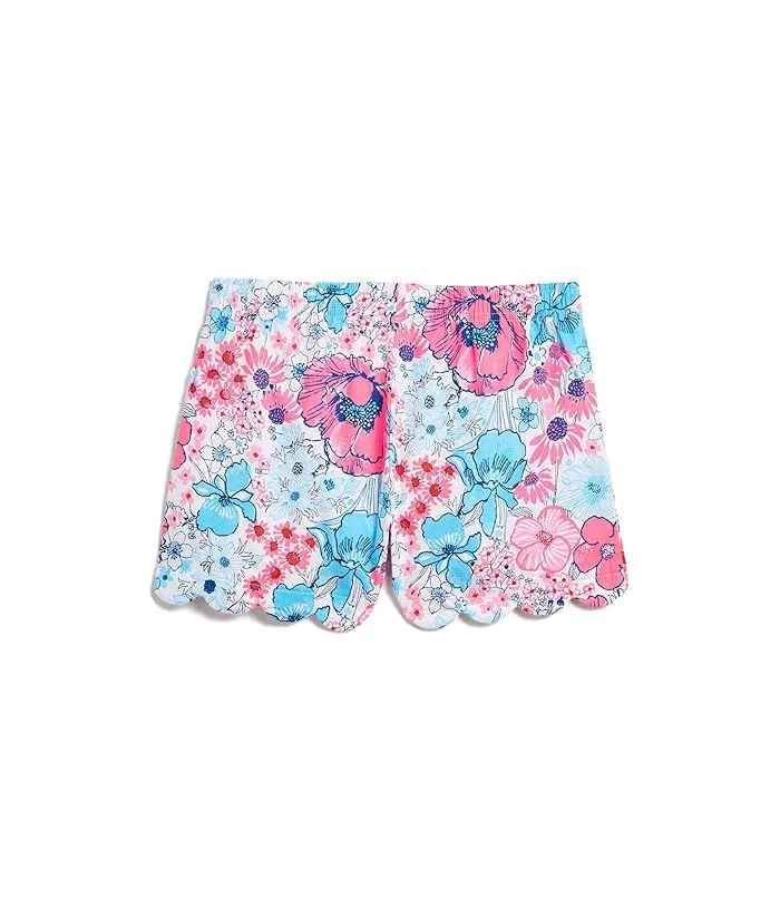 Шорты для девочек с цветочным принтом Mini Leva Shorts Lilly Pulitzer Kids, Onyx Party All The Time — фото 2