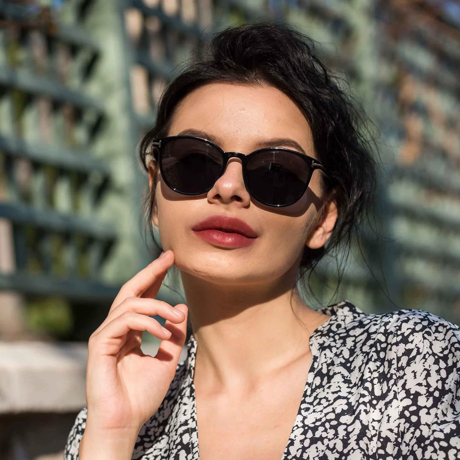 

Солнцезащитные очки VisionGlobal, 2 пары, поляризованные/для чтения, с линзами UV400 для женщин, модные солнцезащитные очки для вождения, 01clear Black+01matte Black